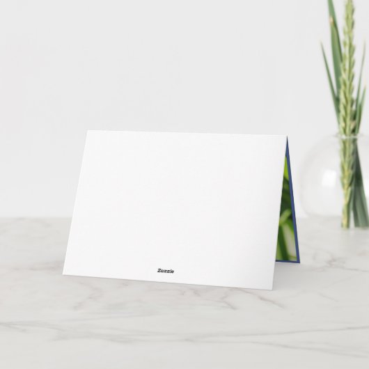 Elegante Lila Agapanthus-Blume Bereavement Dankeskarte (Rückseite)