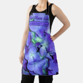 Elegante lila aquamarine Hydrangeas Schürze (InSitu)