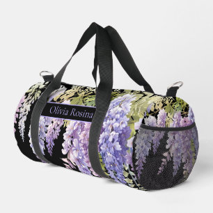 Elegante, lila Aquarellbahn Duffle Bag
