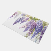 Elegante, lila Aquarellbahn Fußmatte (Schrägansicht)