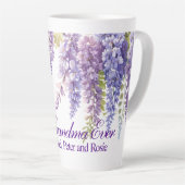 Elegante lila Aquarellbahn Milchtasse (Rechte Ecke)