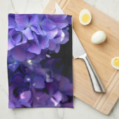 Elegante, lila Auberginen Geschirrtuch (Viertel Falte)