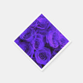 Elegante lila, blaue lila Rose Serviette (Ecke)