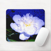 Elegante, lila bläuliche Blume Mousepad (Mit Mouse)