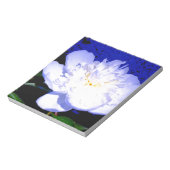 Elegante, lila bläuliche Blume Notizblock (Rotiert)