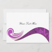 elegante lila blüh Business Dankeschön Karten (Rückseite)