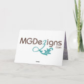 elegante lila blüh Business Dankeschön Karten (Rückseite)