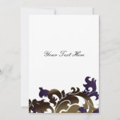 elegante lila blüh Business Dankeschön Karten (Rückseite)