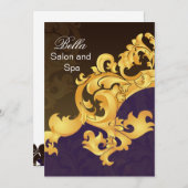 elegante lila blüh Business Dankeschön Karten (Vorne/Hinten)