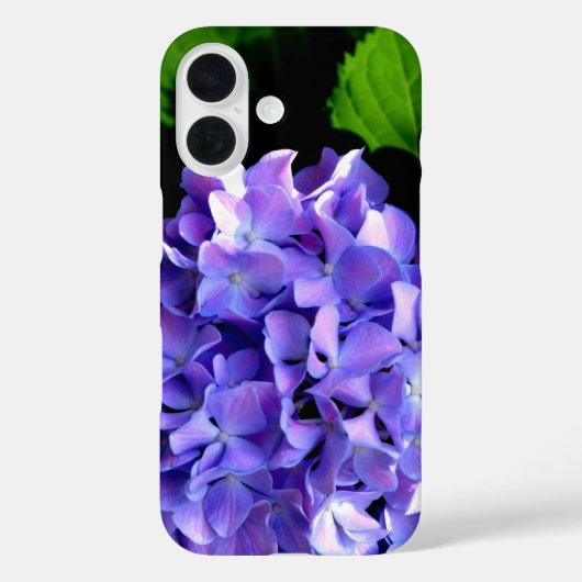 Elegante lila, blühende lila Hydrangeas Case-Mate iPhone Hülle (Rückseite)