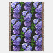 Elegante lila, blühende lila Hydrangeas Decke (Vorderseite Vertikal)