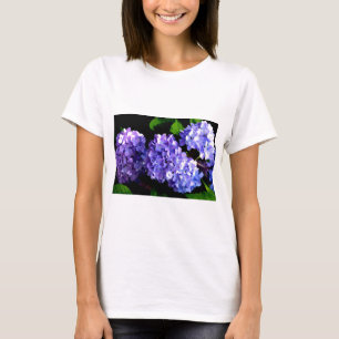Elegante lila, blühende lila Hydrangeas T-Shirt
