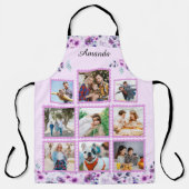 Elegante Lila Blume | Familienfotomaterial Schürze (Vorderseite)