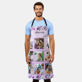 Elegante Lila Blume | Familienfotomaterial Schürze (Getragen)