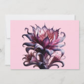 Elegante Lila Blume Geburtstag danke Karte (Rückseite)