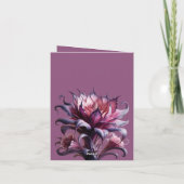 Elegante Lila Blume Geburtstagsparty Einladung (Rückseite)