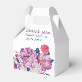 Elegante Lila Blume, maßgeschneiderte Hochzeit Geschenkschachtel