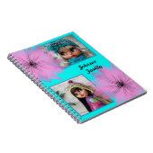 Elegante lila Blume Notizblock (Rechte Seite)