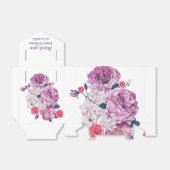 Elegante Lila Blume Personalisiert Hochzeit Geschenkschachtel (Ungefaltet)