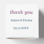 Elegante Lila Blume Personalisiert Hochzeit Geschenkschachtel (Oben)