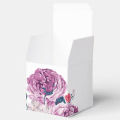 Elegante Lila Blume Personalisiert Hochzeit Geschenkschachtel (Geöffnet)