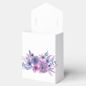 Elegante Lila Blume Personalisiert Hochzeit Geschenkschachtel (Geöffnet)