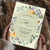 Elegante lila Blumen Einladung