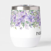 Elegante lila Blumen-Hochzeitsdusche (Vorderseite)