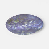 Elegante, lila Blumen Lavender Hydrangeas Pappteller (Schrägansicht)