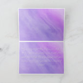 Elegante Lila Blumenappy Geburtstagskarte Dankeskarte (Innenseite)