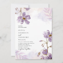 Elegante Lila Blumenhochzeit