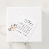 Elegante Lila Blumenhochzeit Geschenkanhänger (Beispiel)