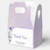 Elegante Lila Blumenhochzeit Geschenkschachtel (Geöffnet)