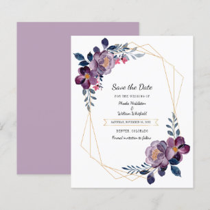 Elegante lila Blumenhochzeit - Merkt Euch den Term