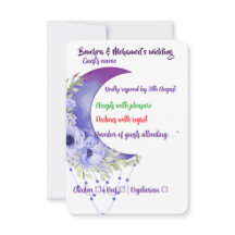 Elegante Lila Blumenkarte - UAWG Wedding Card - Mo