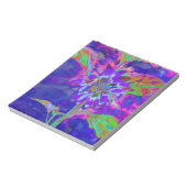 Elegante lila Blumensonne Notizblock (Rotiert)