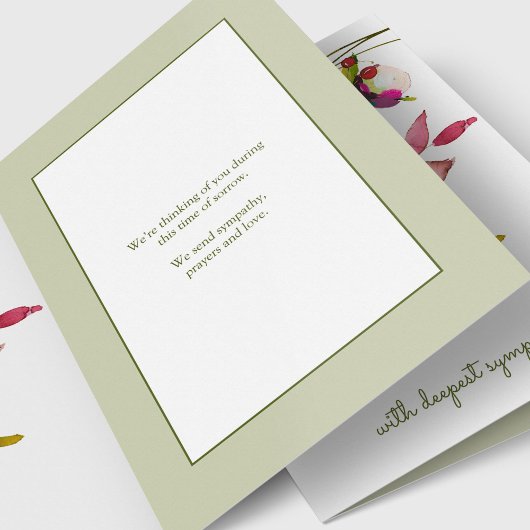 Elegante Lila Blumensympathie-Karte Karte