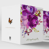 Elegante Lila Blumensympathie-Karte Karte