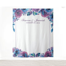 Elegante Lila Blumenzelt-Hochzeitskabine Hintergru