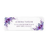 Elegante Lila Blütenhochzeit (Vorne)