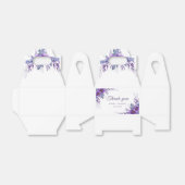Elegante Lila Blütenhochzeit Geschenkschachtel (Ungefaltet)