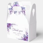 Elegante Lila Blütenhochzeit Geschenkschachtel (Geöffnet)