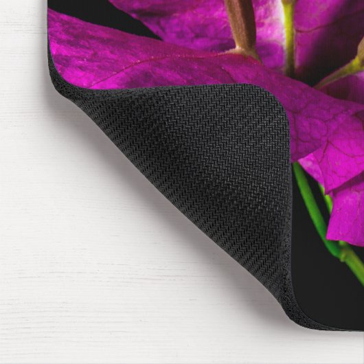 Elegante Lila Bougainvillea Mousepad (Ecke)