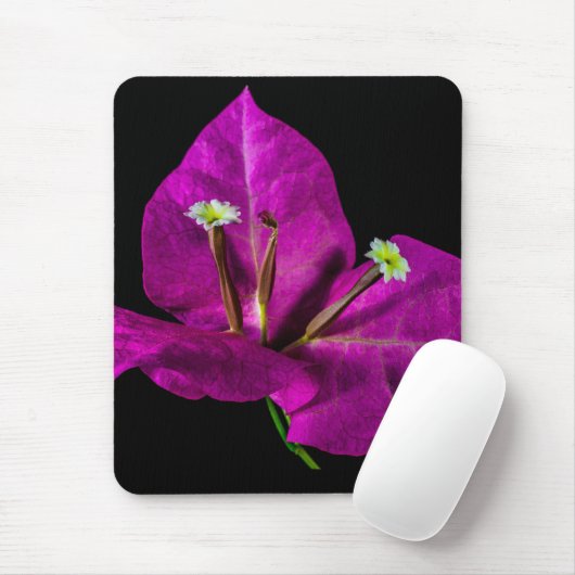 Elegante Lila Bougainvillea Mousepad (Mit Mouse)