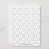 Elegante lila Brautdusche Einladung (Rückseite)