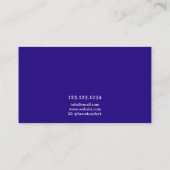 Elegante Lila Bühne Grand Piano Musiker Visitenkarte (Rückseite)