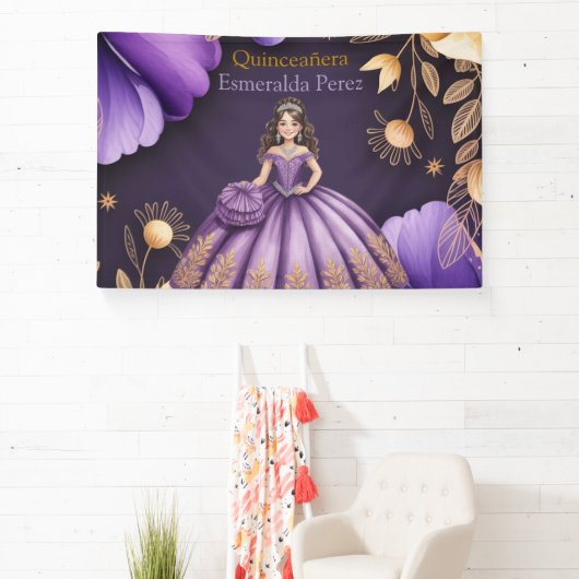 Elegante Lila Burg Städtische Badeanstalt Banner (InSitu)