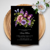 Elegante Lila Butterfly Bridal Dusche Einladung