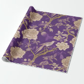 Elegante lila Chinoiserie Geschenkpapier (Ungerollt)