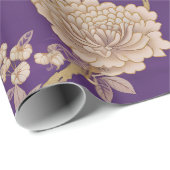 Elegante lila Chinoiserie Geschenkpapier (Rolleneckpunkt)